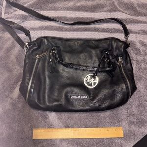 Michael Kors Black Leather Crossbody